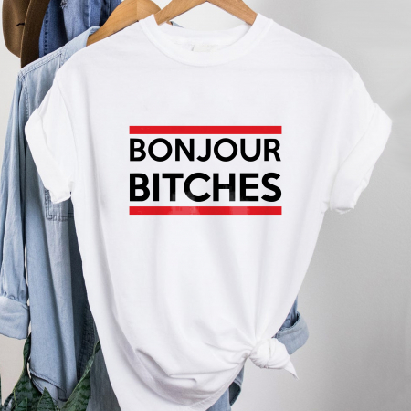 Promo - Tricou Promo Bonjour Bitches