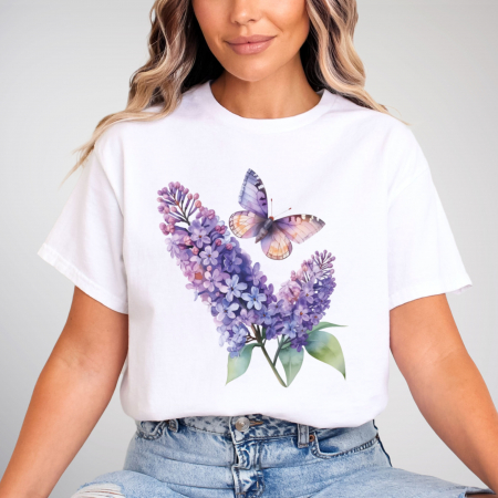 Primavara - Tricou Purple Bloom