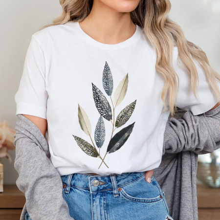 Flori - Tricou Leaf Branch