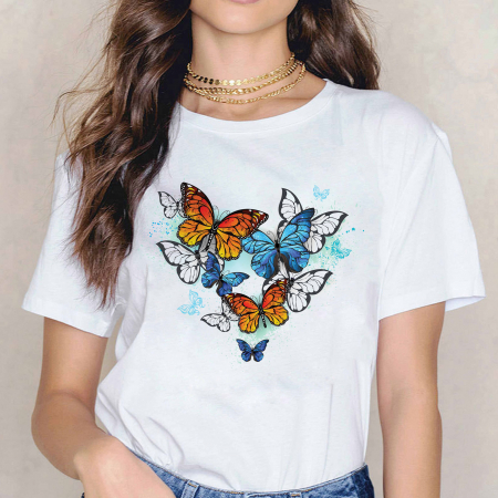 Fluturi - Tricou Orange Butterflies