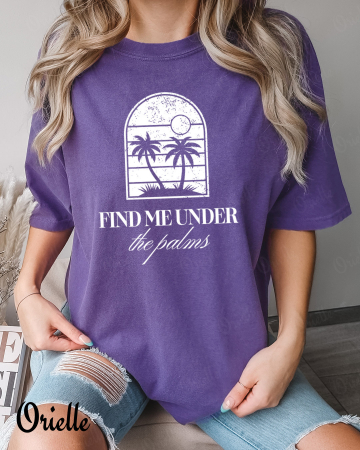 Vacanta - Tricou Relaxed Fit Under Palms