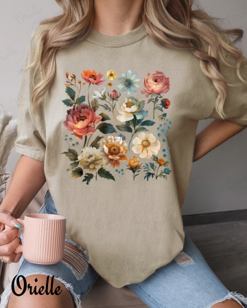 Wildflowers - Tricou Oversized Botanic Journal