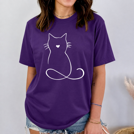 Toate Colectiile - Tricou Oversized Drawing Cat
