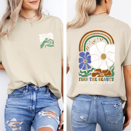Retro Mindful - Tricou Relaxed Fit Everyday Beauty