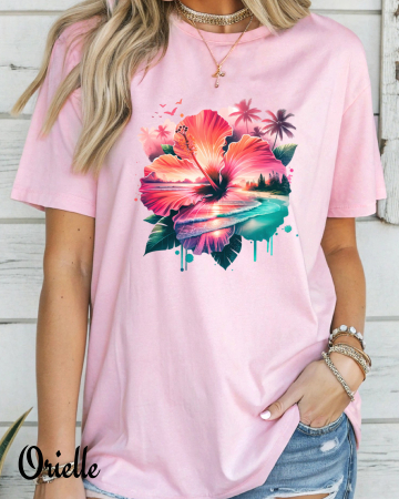 Vacanta - Tricou Relaxed Fit Exotic Sunset