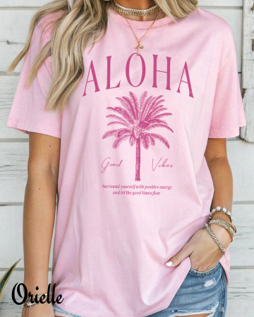Vacanta - Tricou Relaxed Fit Aloha Vibes