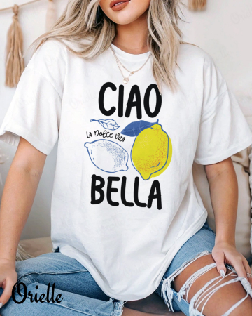 Vacanta - Tricou Relaxed Fit Ciao Lemon