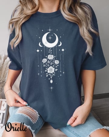 Celestial - Tricou Relaxed Fit Moonlight Rose
