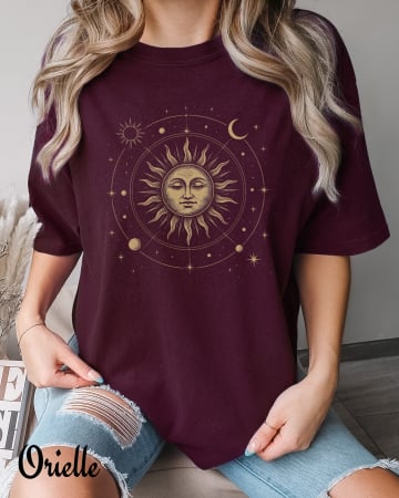 Celestial - Tricou Relaxed Fit Solar Circle