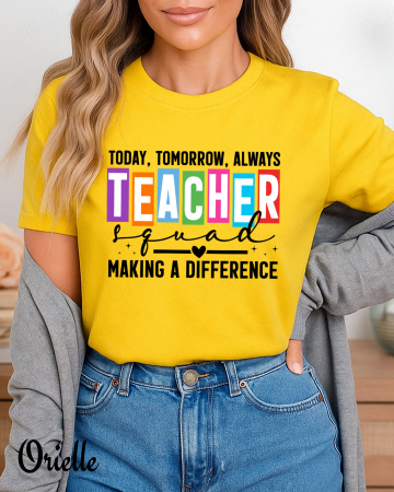 De Scoala - Tricou Relaxed Fit Teacher Squad