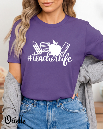 Tricouri dama - Tricou Relaxed Fit Teacher Life