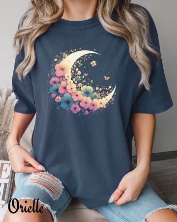 Celestial - Tricou Relaxed Fit Pastel Moon