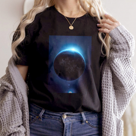 Moon - Tricou Negru Eclipse