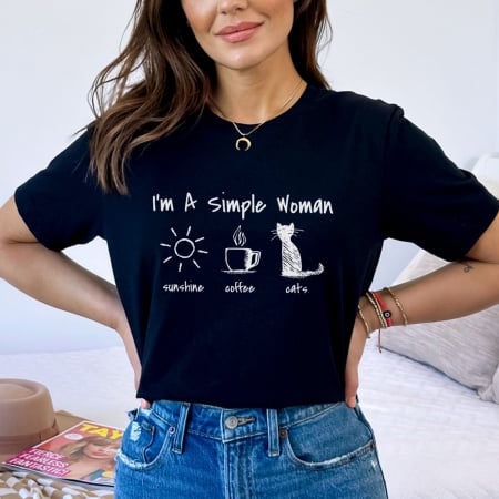 Coffee - Tricou Simple Woman