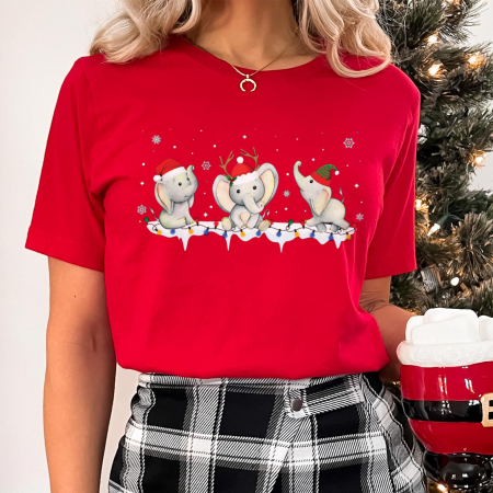 Craciun - Tricou Snow Elephants