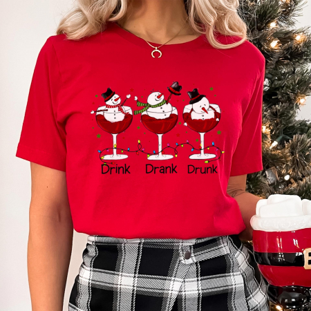 Craciun - Tricou Snowmen Drink