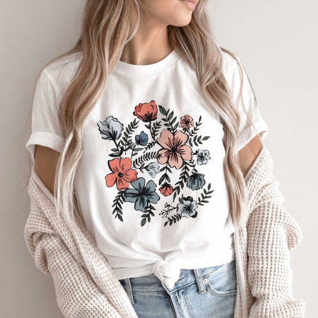 Flori - Tricou Multicolor Flowers
