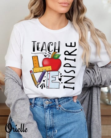 De Scoala - Tricou Teach Love