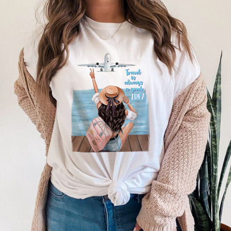 Fashion - Tricou Discover the world