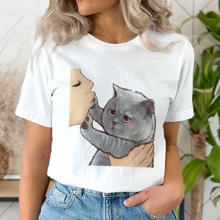 Pisici - Tricou Pisica Unhappy Cat