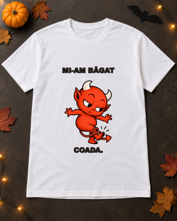 Halloween - Tricou Unisex Mi-am Băgat Coada