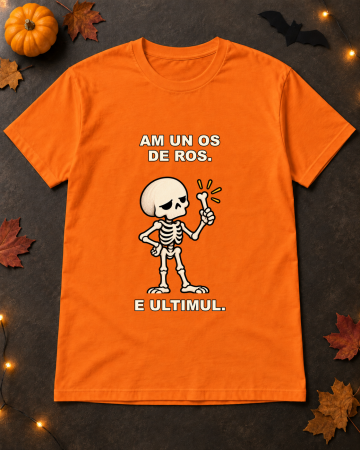 Halloween - Tricou Unisex Un Os De Ros