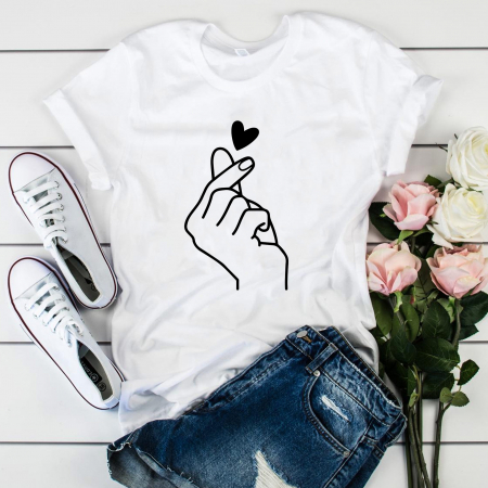 Heart - Tricou Finger Snap Heart