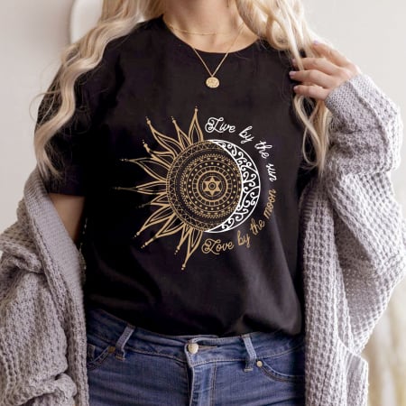 Moon - Tricou Live by the sun