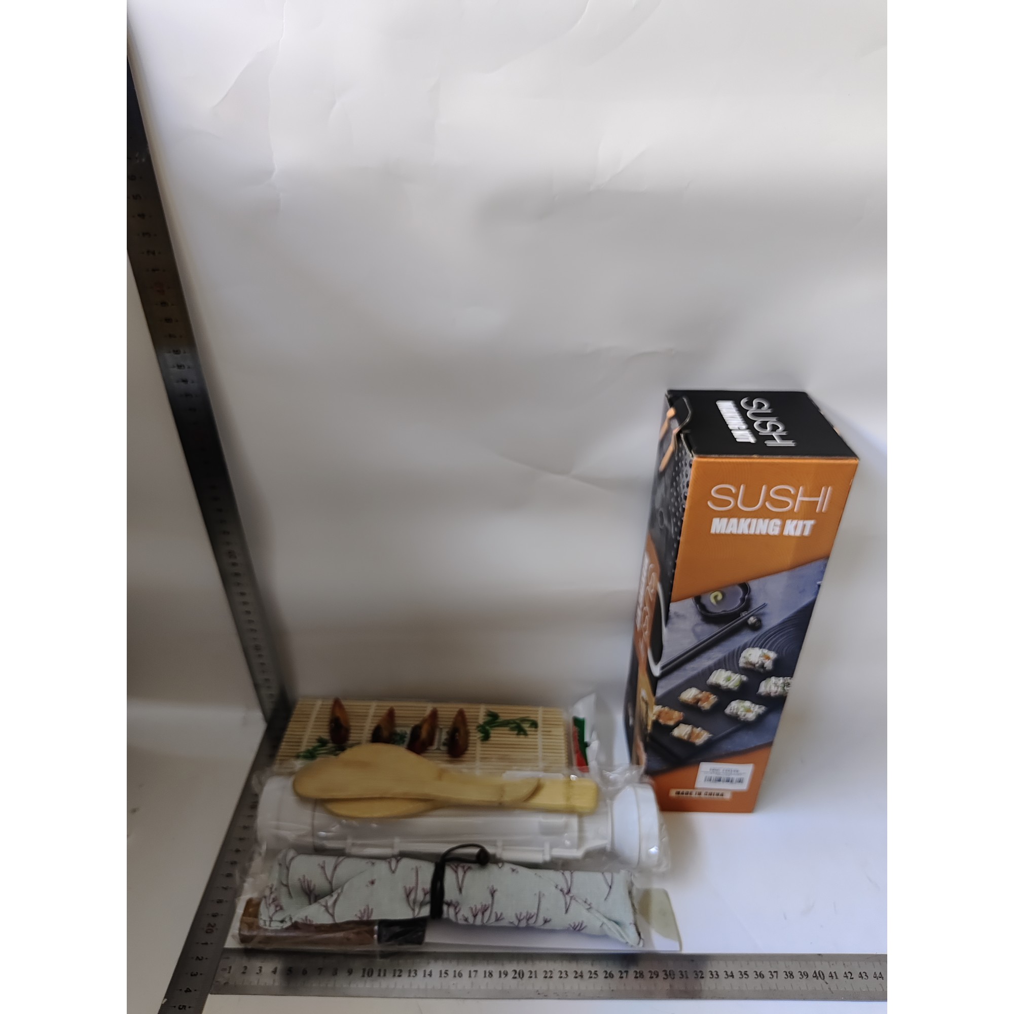 Set Ustensile pentru Sushi, , Set din 15 Accesorii pentru Sushi, Set pentru Sushi HOME MADE, Cutit Inclus, Forme, Betisoare, Multicolor [2]