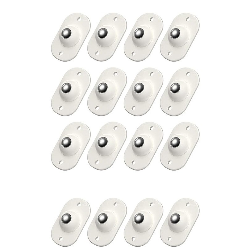 Diverse Casa - Set 16 Roti Autoadezive Universale, , pentru Mutat Mobila, Rotire 360 de Grade, Usor de Montat, ABS, 4.5x2.8x1.4 cm, Alb