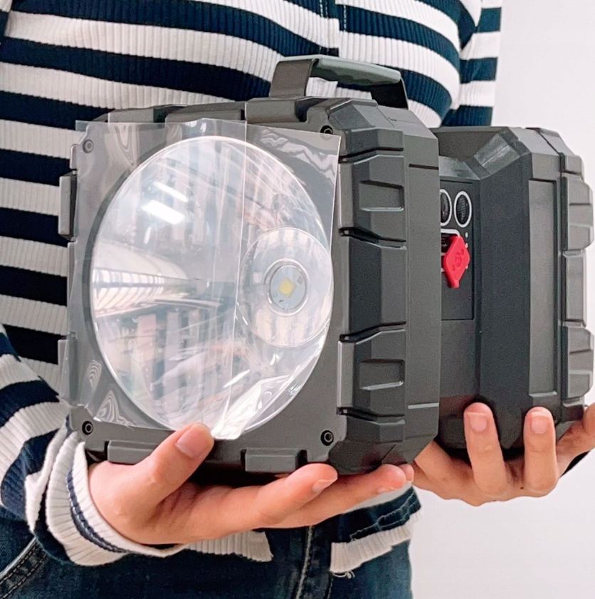 Lanterna multifunctionala, reincarcabila, power bank, 800lm, 7 moduri de luminare la 2 capete, negru [5]