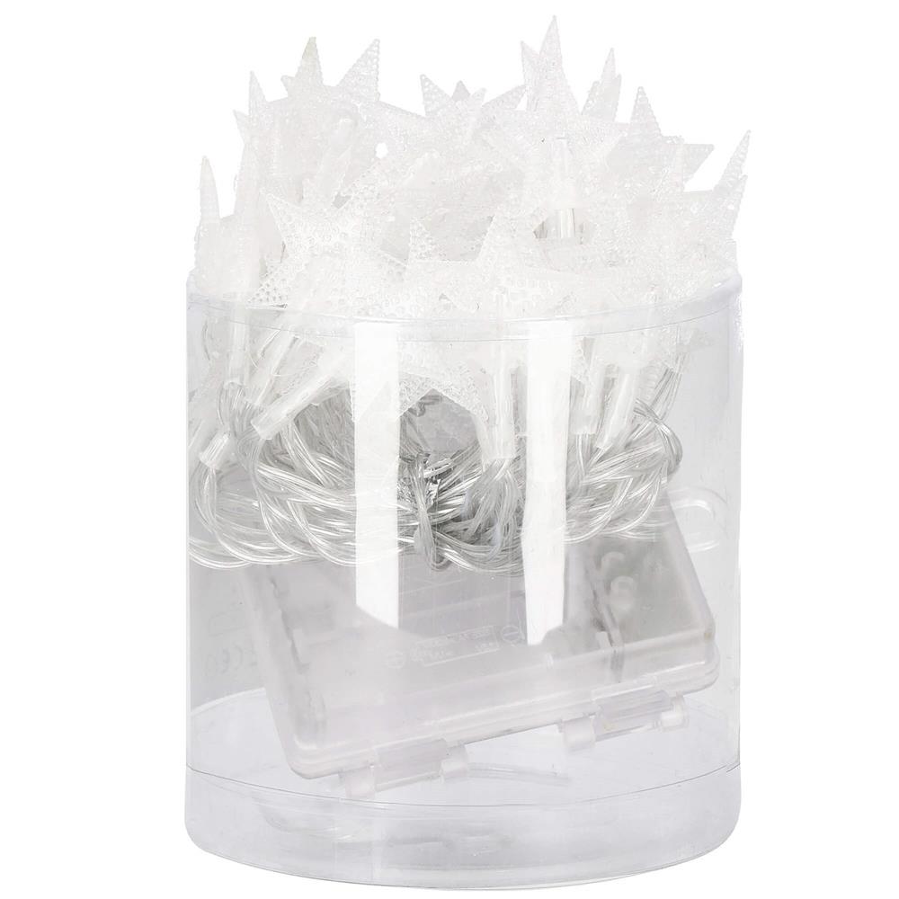 (DL) Instalatie stelute luminoase pentru gradina, 5 metri, 50 LED-uri, cu baterii, galben [5]