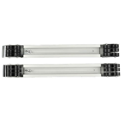 Diverse - Set Suport Reglabil cu Roti pentru Mutat Mobila, , Dimensiune Reglabila, Greutate Maxima 330kg, Benzi Antiderapante, cu Frana, Alb Negru