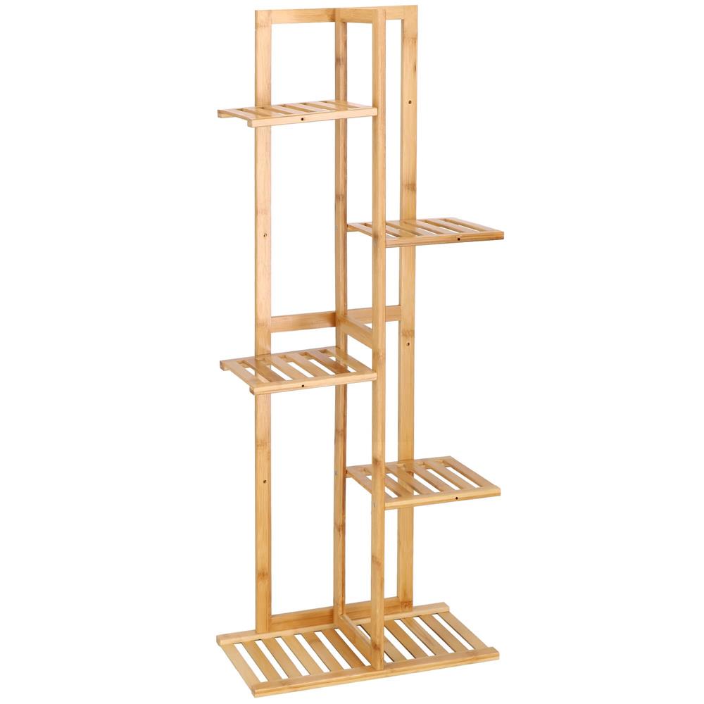 Stand de flori din lemn cu 6 etajere suport GA199, 102x40cm [7]