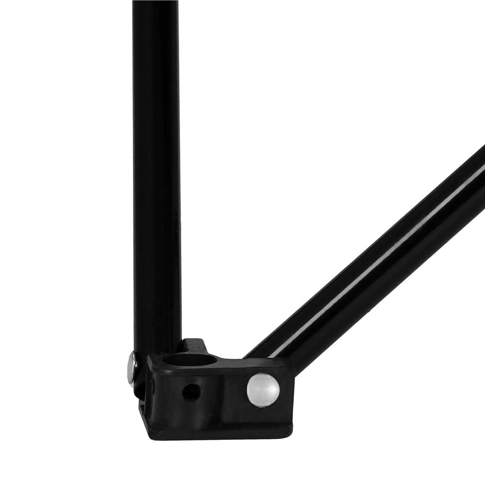 Masa plianta camping sau pescuit, cu 2 suporturi pahar, 46x46x45 cm, negru [6]