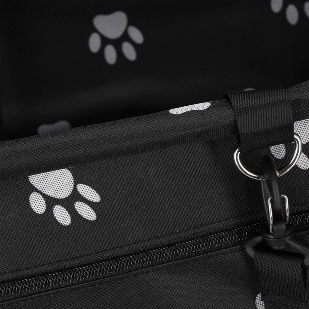 Geanta auto de transport animale de companie, caini si pisci, negru, 40x43x30cm [6]