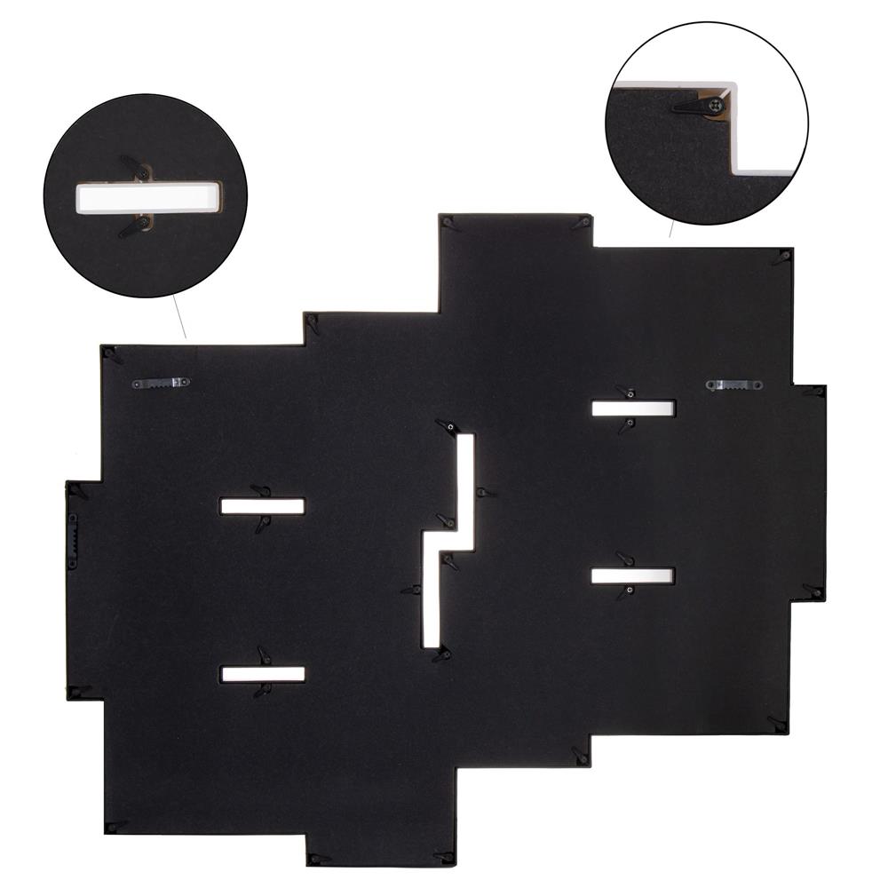 Rama foto de perete, colaj de 12 fotografii, 50x59cm, alb [7]