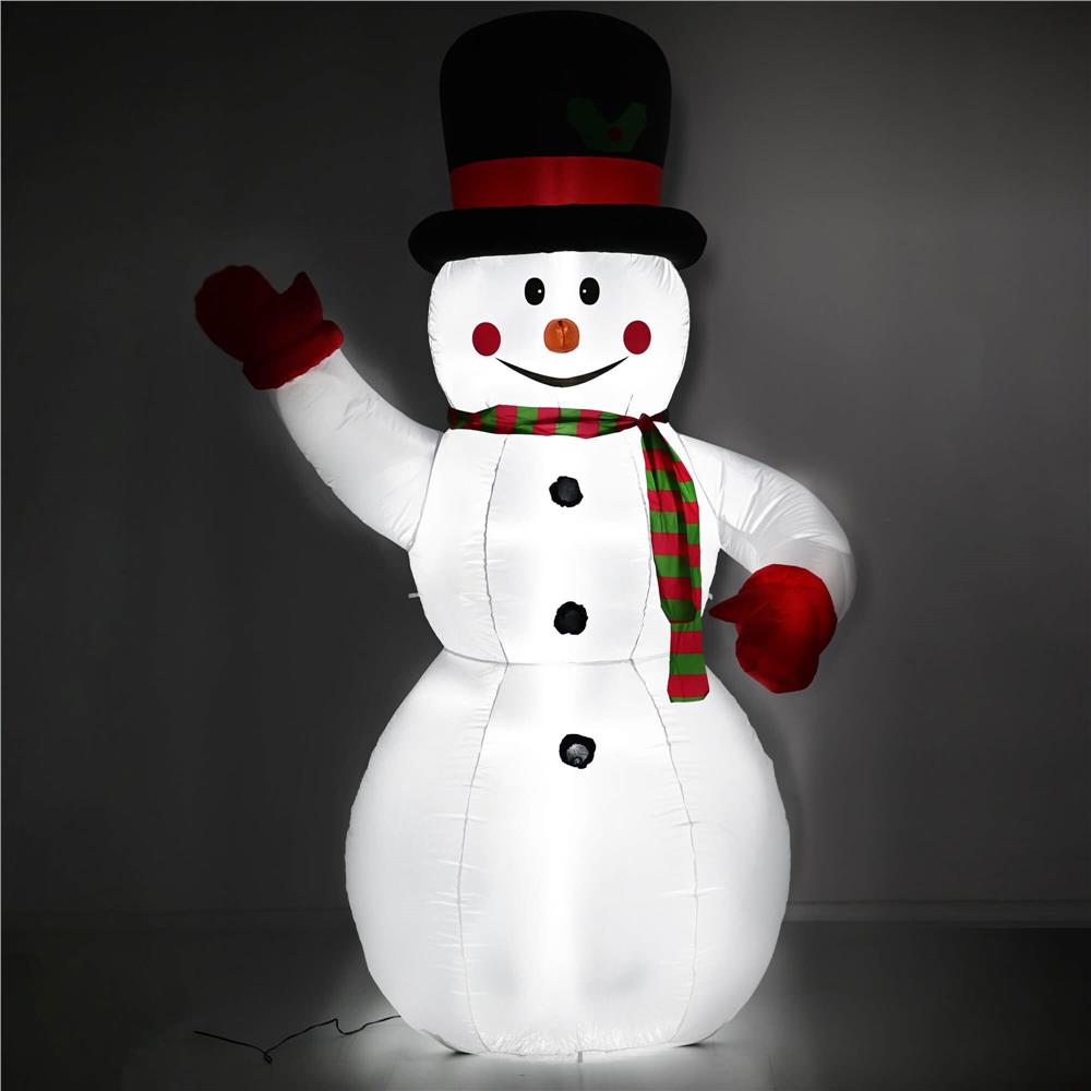 Figurina Craciun Om de Zapada, gonflabila, cu iluminare LED, umflare automata, 180cm [6]