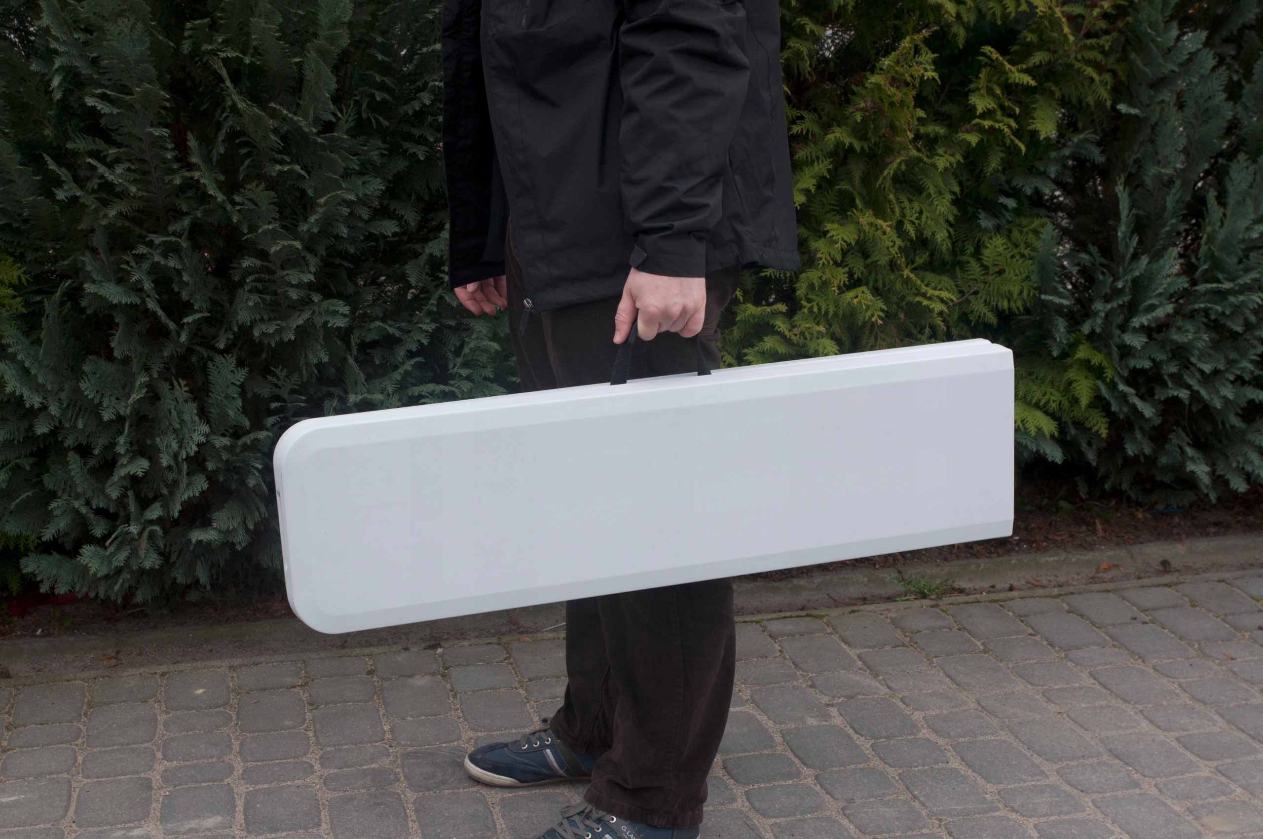 Set masa cu 2 banci pliabile tip valiza pentru gradina, camping, terase, 180x72x75cm [5]