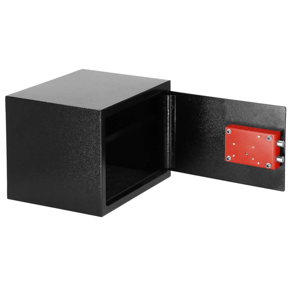 Seif standard cu cheie, 200x310x200 mm, Otel, Negru [6]