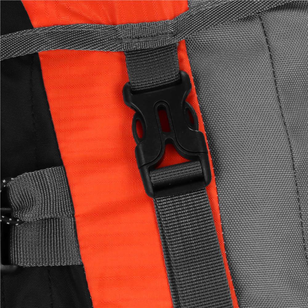 Rucsac tactic militar pentru drumetie, cu husa de ploaie, 70 litri, 25 kg, 68x35x20 cm, gri portocaliu [7]