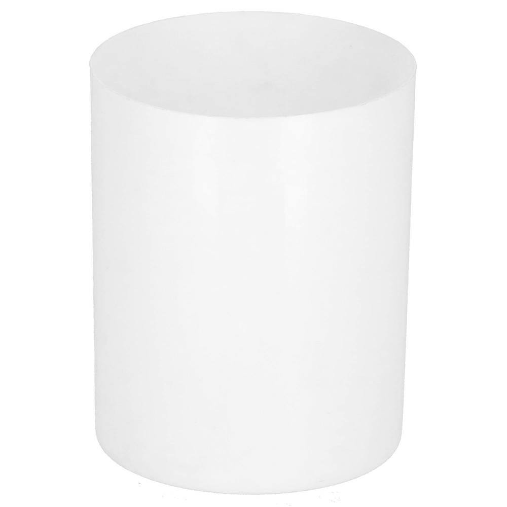 Perie WC cu rezervor detasabil si capac, din metal si bambus, 40 cm, alb [8]