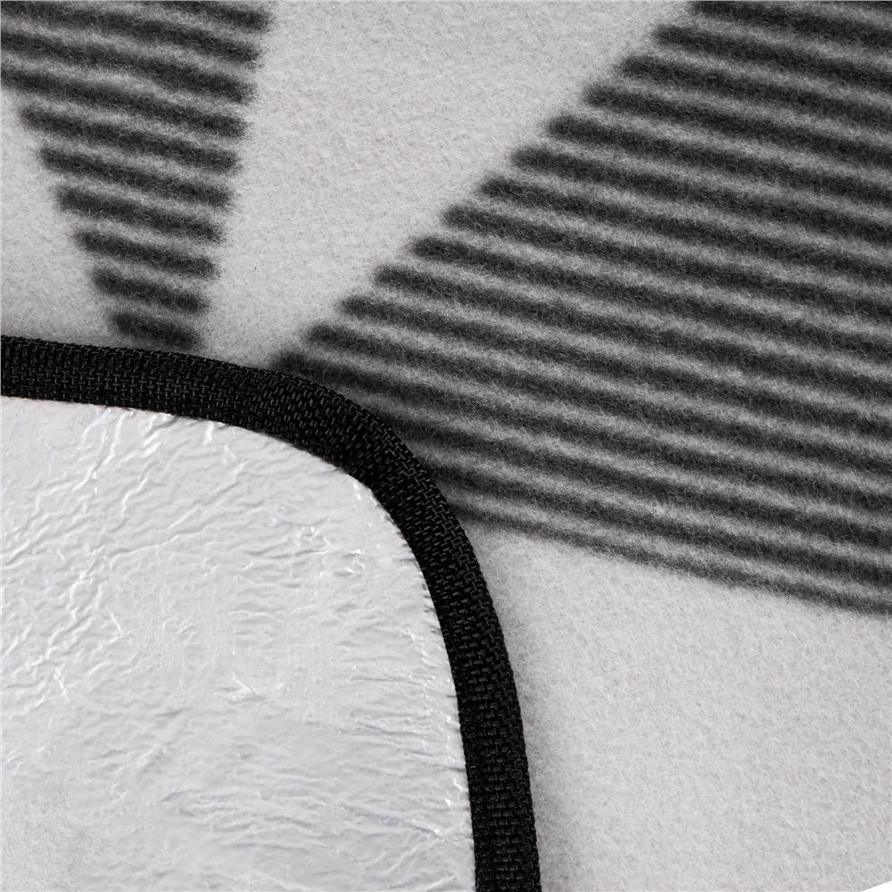 Patura pentru picnic sau plaja, cu folie izolatoare si maner, 180x220cm, gri [7]