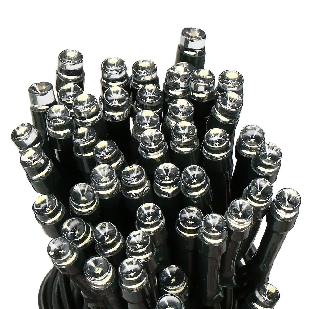 Instalatie lumini de exterior pentru gradina, 5 metri, 50 LED-uri, cu baterii, alb [7]