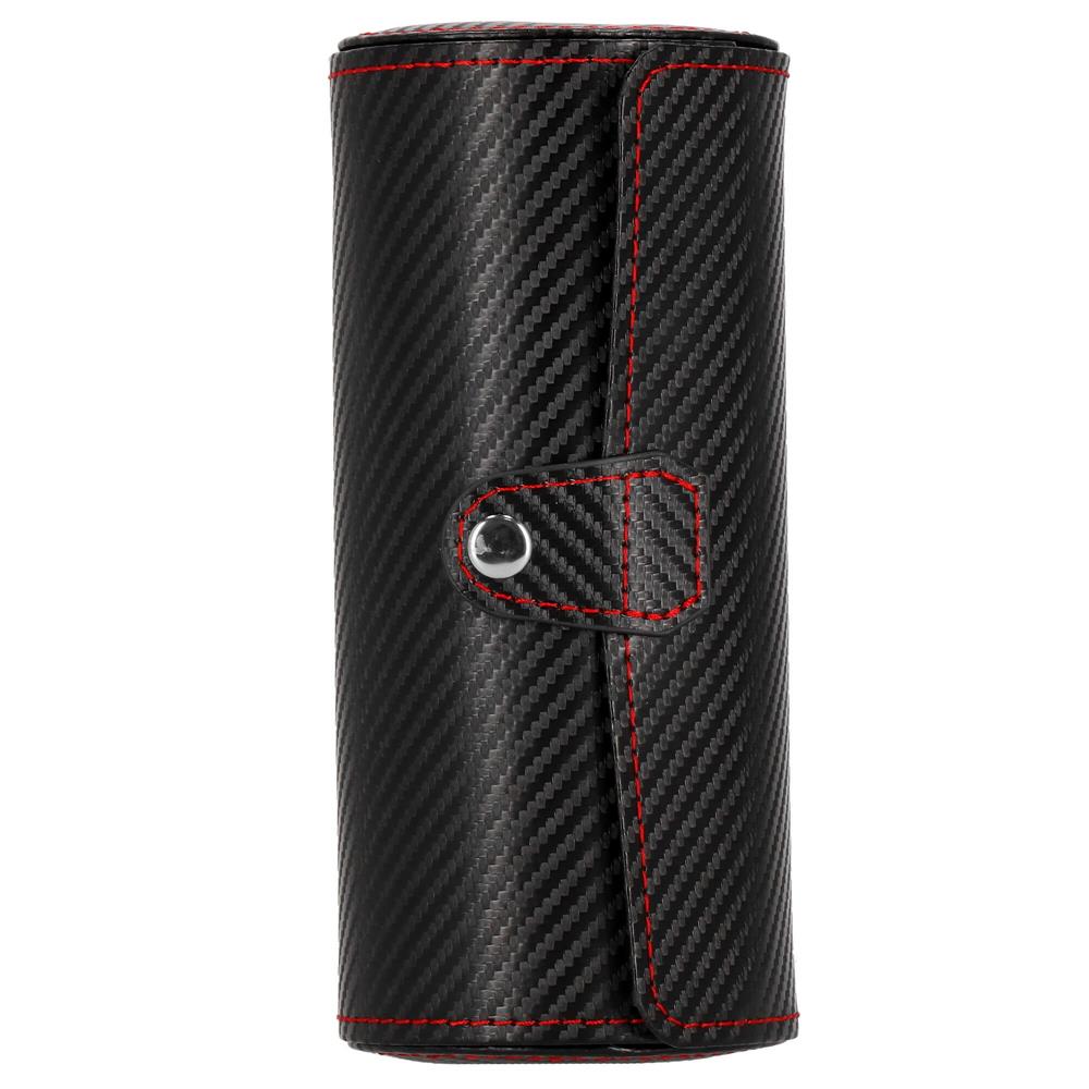 (DL) Cutie depozitare si organizare ceasuri si alte accesorii, MDF, piele ecologica, 20x9cm, negru [7]