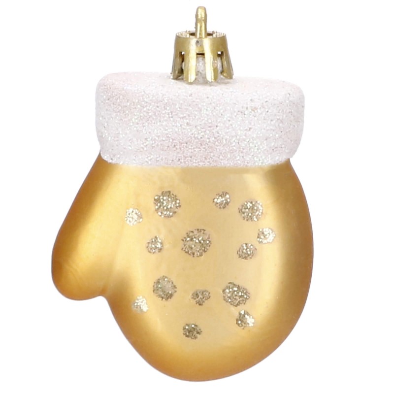 Set globuri si decoratiuni de Craciun, 77 piese, diverse dimensiuni, auriu [7]