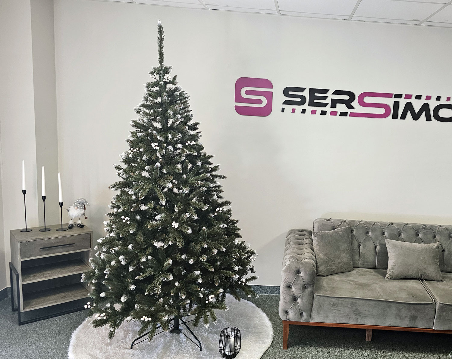 Brad artificial Christmas Deluxe by Sersimo, WhiteBerry, 2D, 220cm [7]