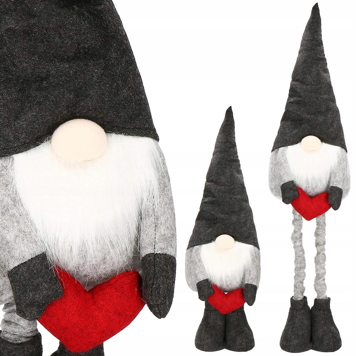 Figurina Craciun, Spiridus, picioare telescopice, inaltime extensibila 63-93cm [8]