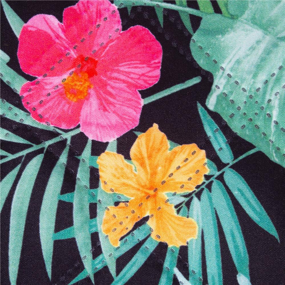 Patura pentru picnic sau plaja, cu folie izolatoare si maner, 200x200cm, negru floral [7]