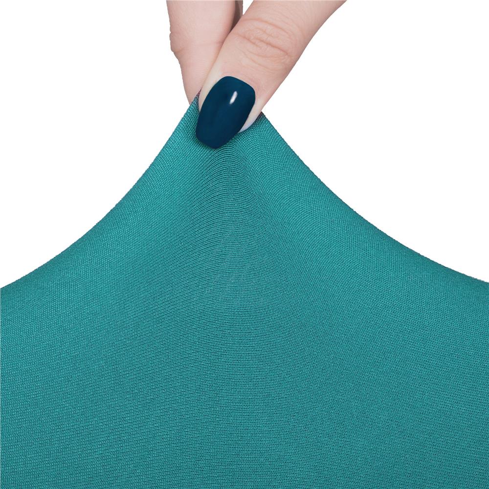 Set 4 huse universale pentru scaun, marime universala, poliester si spandex, 45 cm x 60 cm, albastru marin [7]